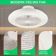 Ceiling Fan with Lighting RGB LED Lights Adjustable Wind Speed Remote Control UK