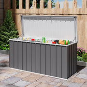 Metal Storage Sheds Waterproof Lockable Garden Deck Box Storage Container Box
