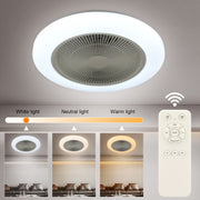 Ceiling Fan with Lighting RGB LED Lights Adjustable Wind Speed Remote Control UK