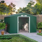 Metal Shed Outdoor Garden Storage 7x4 - 11x14 Apex Roof Galvanised Steel Ranger
