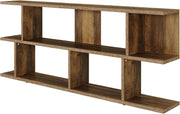 70.86 Inch Farmhouse Console Table with Open Storage Cubes for Entryway, Hallway