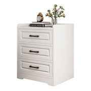 Modern Bedside Table Drawer Cabinet Bedroom Furniture Storage Nightstand White