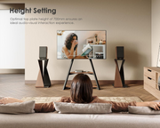 FITUEYES Speaker Stand !SALE! Eiffel Series Floorstanding 30kg Adjustable Walnut