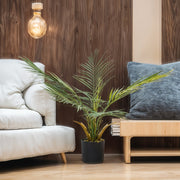 2ft-6FT Large Artificial Palm Tree Indoor Outdoor Potted Plant Home Office Decor