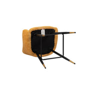 Zurich Modern Velvet Padded Bar Stool Chair with Black Metal Legs