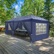 3x6m Outdoor Pop up Gazebo Heavy Duty Party Commercial Market Marquee W/ 6 Sides