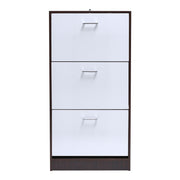 3 Drawer Shoe Cabinet Storage Cupboard Wooden Stand Rack Organiser Footwear Unit