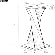 FITUEYES Speaker Stand !SALE! Eiffel Series Floorstanding 30kg Adjustable Walnut