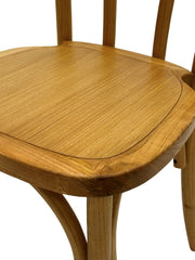 Wooden Dining Chairs, Elm Wooden Chairs, Bentwood Chairs, Kitchen Chairs X4