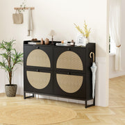 Ratten Design Storage Shoe Cabinet,Shoe Cupboard,Freestanding Shoe Organizer