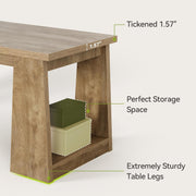 220cm Extra Long 2 Person Desk, Modern Large Office Computer Desk Writing Table