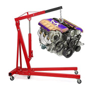 Jack Wheeled Folding Hoist/Shop Crane Steel 2 Ton Hydraulic Engine Stand Lift