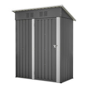 5x3 FT Metal Garden Shed, Ventilated Tool Storage, Weatherproof Lockable Unit UK