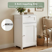 Bathroom Storage Cabinet with Drawer & Door Freestanding Floor Cabinet