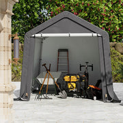 8x8FT Portable Bike Shelter Waterproof Steel Frame Outdoor Garden Storage Shed