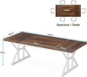 63 Inch Executive Desk, Large Office Computer Desk Modern Study Writing Table