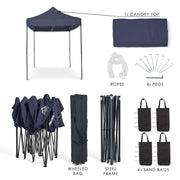 All Seasons Gazebos 3mx2m Heavy Duty Fully Waterproof Pop Up Gazebo