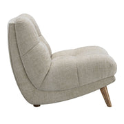 Winslow Beige Fabric Accent Chair Hardwood Legs Living Room Prospera Home