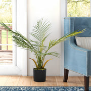 2ft-6FT Large Artificial Palm Tree Indoor Outdoor Potted Plant Home Office Decor