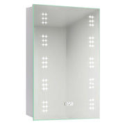 LED Bathroom Mirror Cabinet With Shaver Socket Storage/Demister/Digital Clock