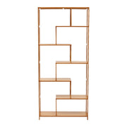 Tall Bookcase Free Standing Storage Shelving Open Wooden Bookshelf Room Divider
