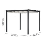 Outdoor Pergola Awning Gazebo Canopy Furniture Barbecue Party Garden Shelter