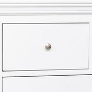 Pair of White 2 Drawer Bedside Tables small space storage bedroom furniture