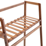 Heavy Duty Wooden Hanging Clothes Garment Rail Corner Open Wardrobe Storage Rack