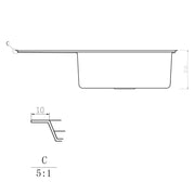 Rangemaster Boston Inset Single Bowl Stainless Steel Kitchen Sink 860 x 520mm, R