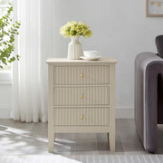 Dressing Table, Stool & Pair of 3 Drawer Bedside Tables - Hales Taupe Range