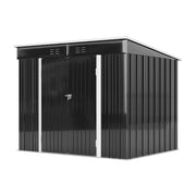 8ft x 6ft Metal Garden Shed Waterproof Outdoor Storage Shed with Foundation Kit