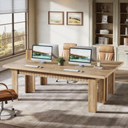 200cm Extra Long 2 Person Desk, Modern Double Computer Desk for Home Office