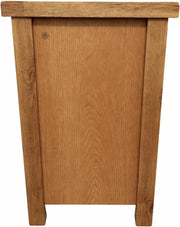 Oak 2 Drawer Bedside – Oakcroft Rustic Cabinet nightstand bedroom furniture new