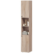 Bathroom Cabinet Cupboard Tall Free Standing Tallboy Storage Furniture OAK