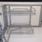 PullOut Kitchen Magic Corner Baskets Cupboard Larder Storage Shelf Rack Close UK