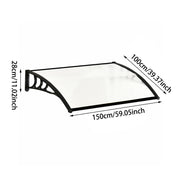 Door Canopy Awning Shelter Outdoor Porch Patio Front Back Window Roof Rain Cover