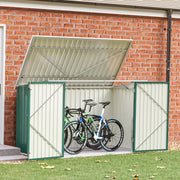 Lockable Metal Garden Patio Bin Store Bicycle Bike Tools Sheds Storage Container