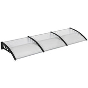 Door Canopy Outdoor Awning Rain Shelter for Window Porch 303x96 Clear