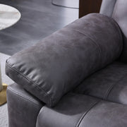 Lucca Grey Fabric Power Reclining Large 2 Seater Sofa