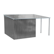 Metal Garden Shed 8 X 6, 8 X 8, 8 X 10 ft Storage Shed House with Extended Roof