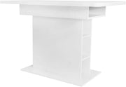 Extendable Dining Table White !SALE! Storage Kitchen Table Space Saving 130cm