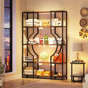 Tribesigns 5-Tier Bookshelf, Freestanding Tall Bookcases Display Shelf Storage