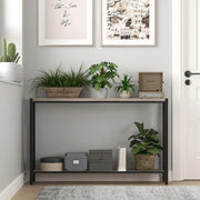 Console Table 2‑Tier Rustic Sofa Table with Open Storage Slim Entryway Tables