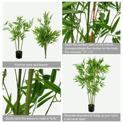 6FT Artificial Palm Tree IndoorTall Faux Tree Lifelike Leaves Tropical Areca