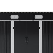 6x4ft 5x3ft 3x2ft Garden Storage Bike Tool Shed Sloped Roof Outdoor Garbage Bin