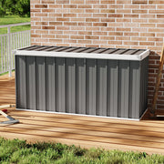Metal Storage Sheds Waterproof Lockable Garden Deck Box Storage Container Box