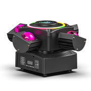 140W RGBW LED Laser Beam 4Arms Moving Head Stage Light DMX DJ Disco Party Lights