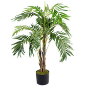 Artificial Leaf Palm Tree 120cm Green Realistic Faux Indoor Home Office Decor