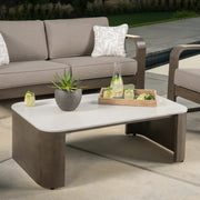 SunVilla Gibson 4PC Deep Seating Set Aluminium Sunbrella Garden Furniture Grey