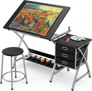 Adjustable Drafting Table Drawing Computer Desk Craft Art Board Home Office Desk